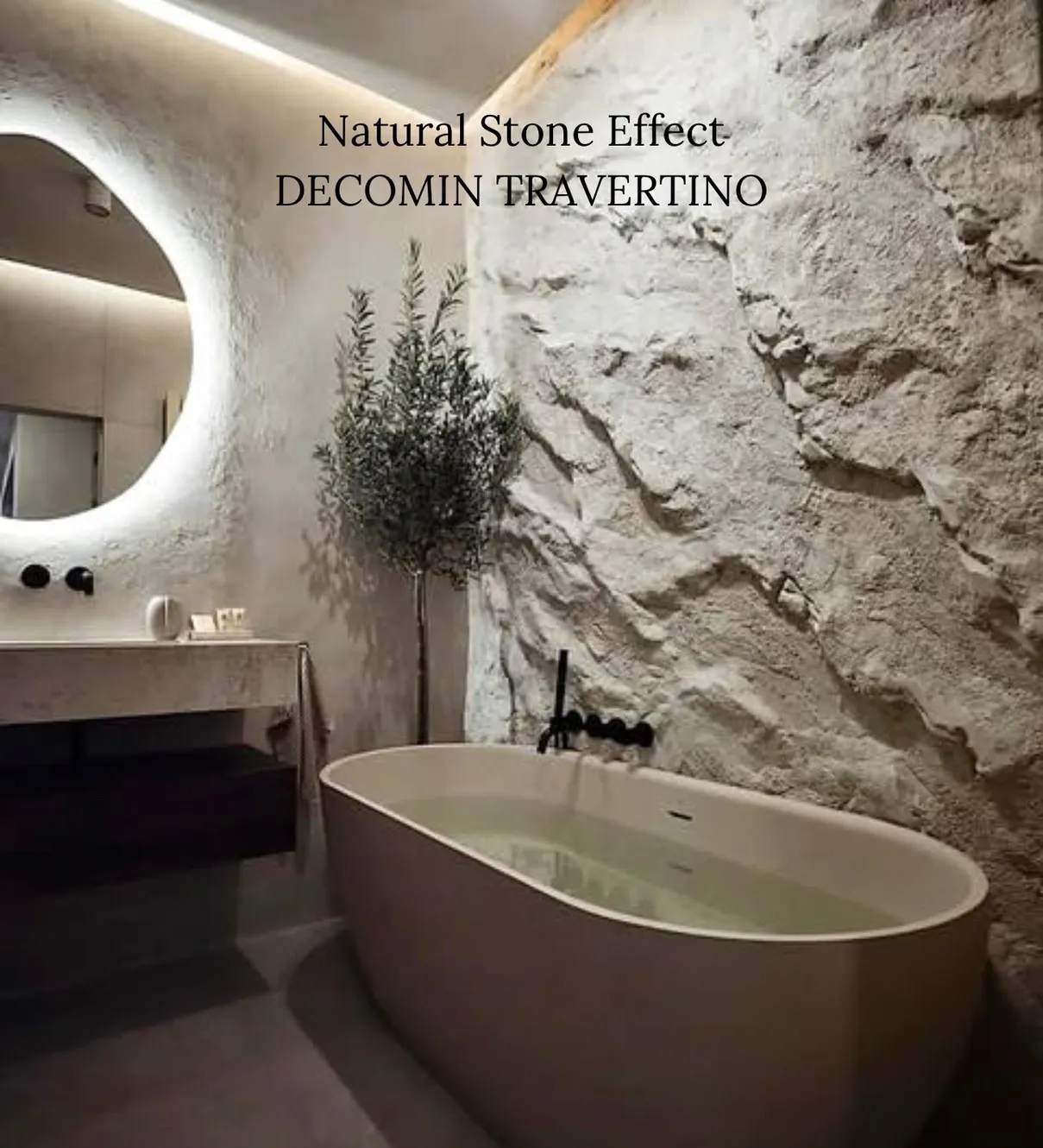 Rock feature wall